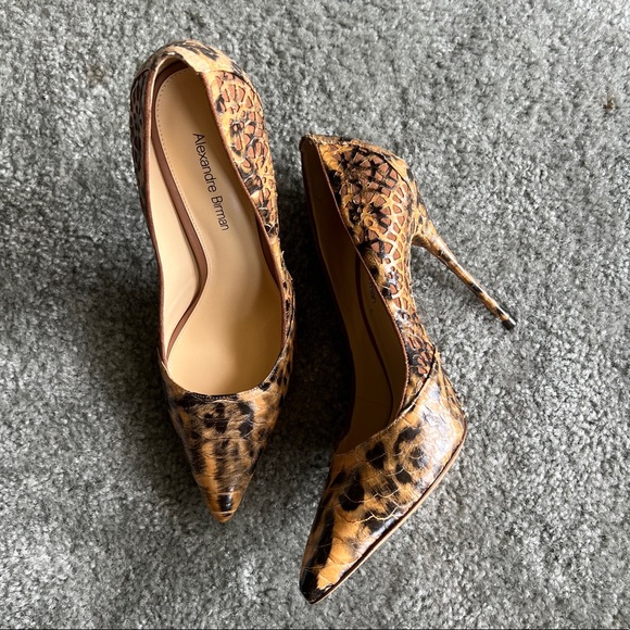 Alexandre Birman Heels with Cheetah Print Women’s 6.5 - Picture 1 of 8